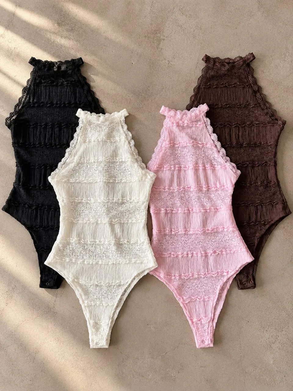 Body halter Puntillita ENCAJE