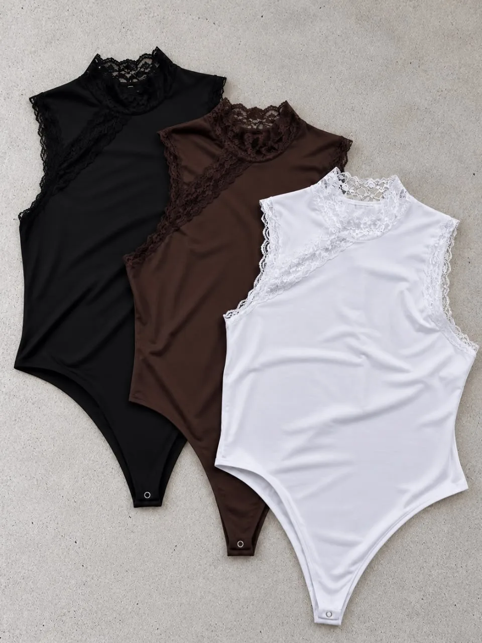 Body combinado Puntilla “ARIANNA” Microfibra