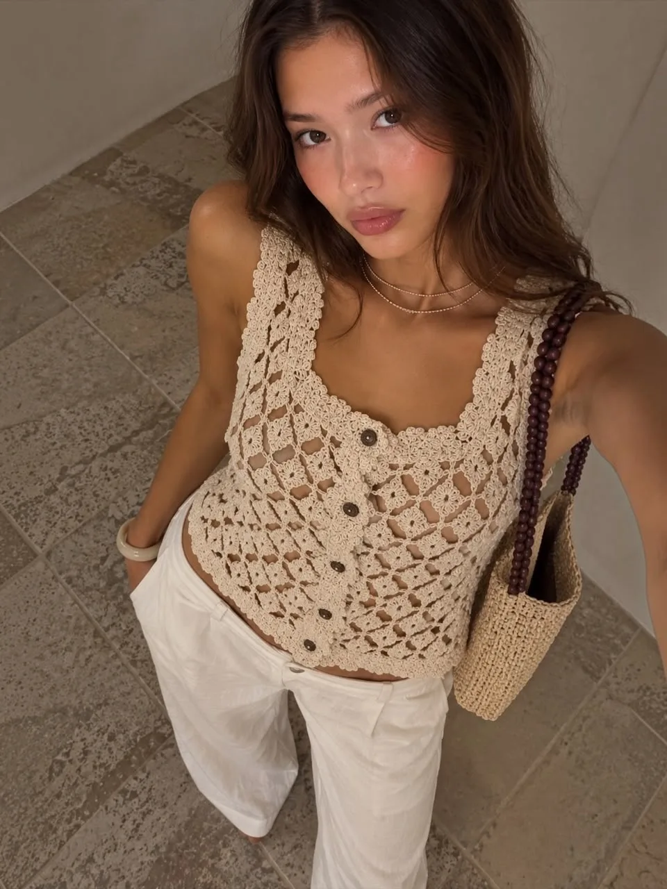 Top botones Crochet “ZARAH”